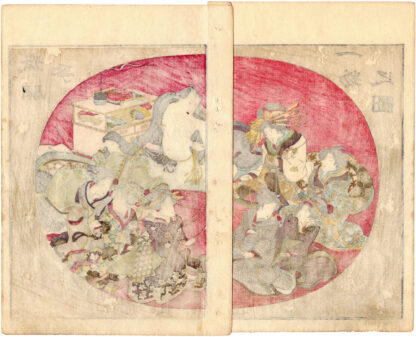 THE THOUSAND MILE LENS: ILLUSTRATION OF A PUBLIC PENIS CONTEST (Utagawa Kunitora)