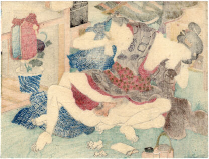 MIBU KYOGEN PANTOMIMES: A MAPLE-LEAF VIEWING (Utagawa School)