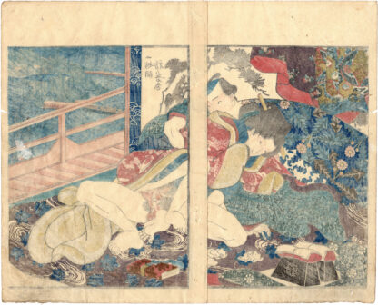 COLORS OF SPRING: LOVERS IN THE NIGHT (Utagawa Kuniyoshi)