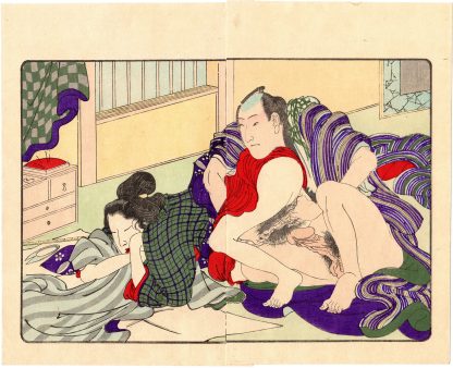 FASHIONABLE TEXTILE PATTERNS: NEEDLEWORK (Utagawa Kuniyoshi)