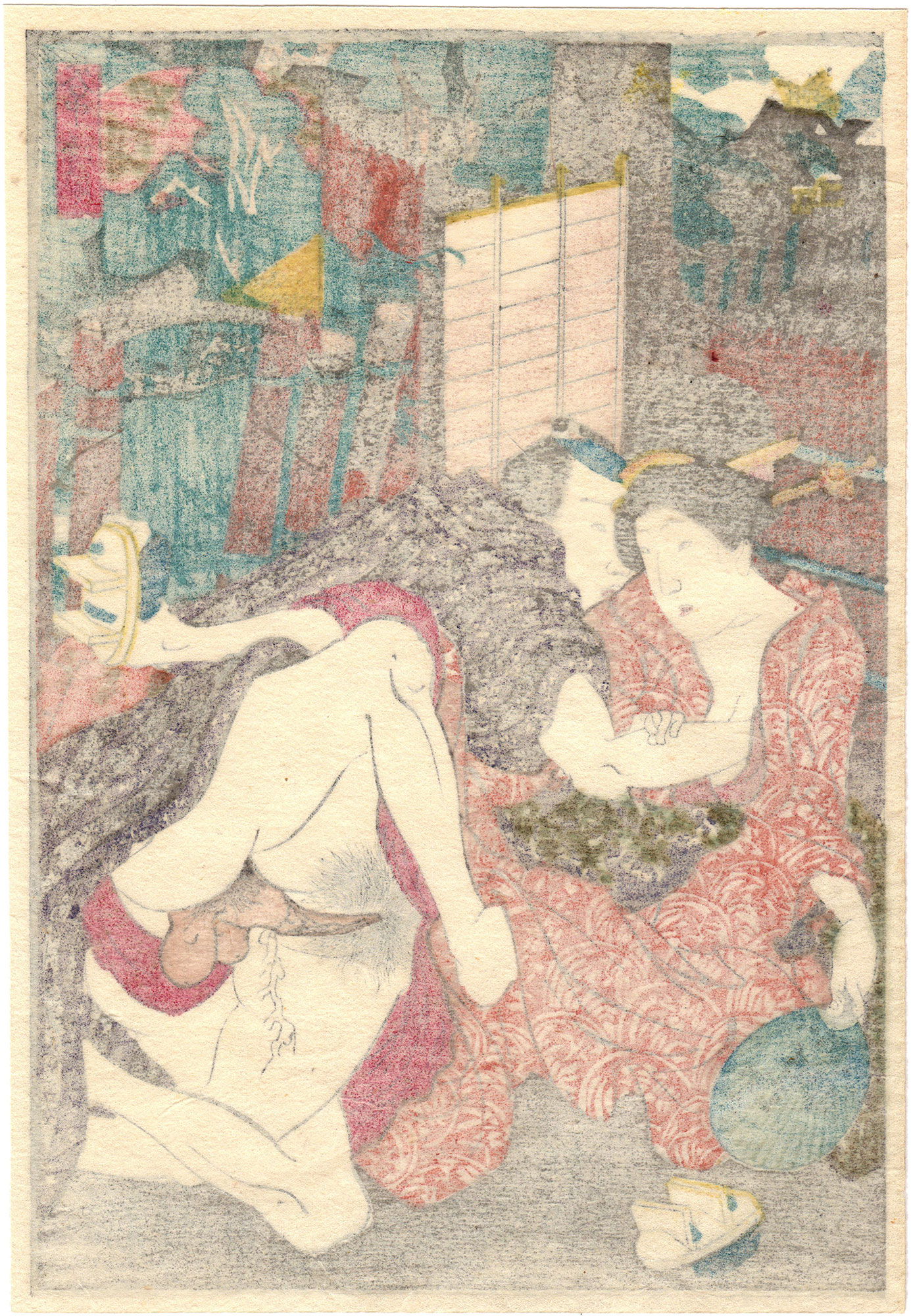 A COOL BREEZE AT YANAKA (Utagawa Kunimori II)