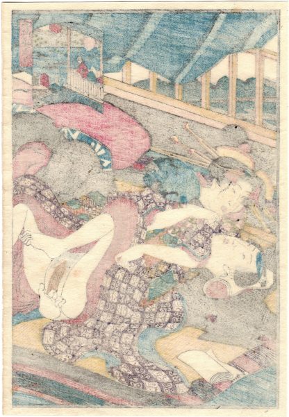 SHINAGAWA ON THE NIGHT OF THE TWENTY-SIXTH (Utagawa Kunimori II)