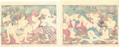 THE AMOROUS TALE OF A BUDDING GENJI: ENJOYING NINE BEAUTIFUL WOMEN (Koikawa Shozan)