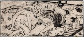 PILLOW BOOK FOR THE YOUNG: MAN JOKING WITH A BREATHTAKING MALE PROSTITUTE (Takehara Shunchosai)