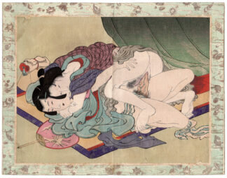 THE JEWELLED WIG: AFFAIR BETWEEN A WIDOW AND A YOUNG MAN (Katsushika Hokusai)