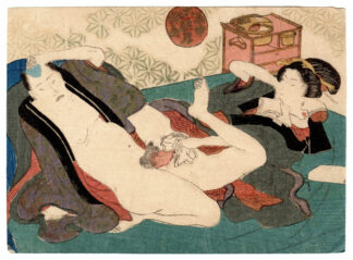 BACKSTAGE LOVE IN PRESENT TIMES: PAPER TISSUES (Utagawa School)