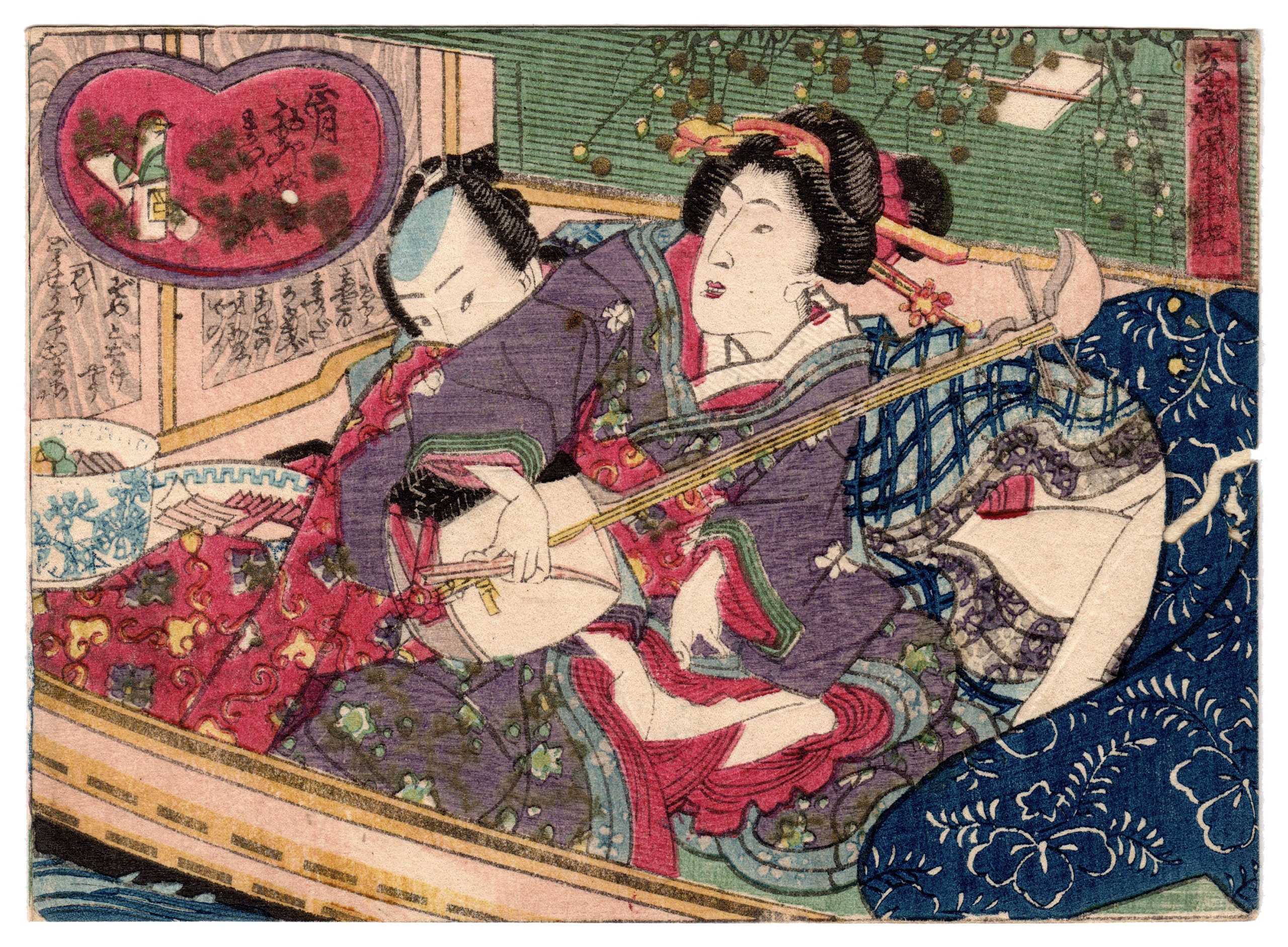 ANNUAL EVENTS IN THE EASTERN CAPITAL: FIRST MONTH, FIRST DAY OF THE RABBIT, PILGRIMAGE TO MYOGI SHRINE (Utagawa School)