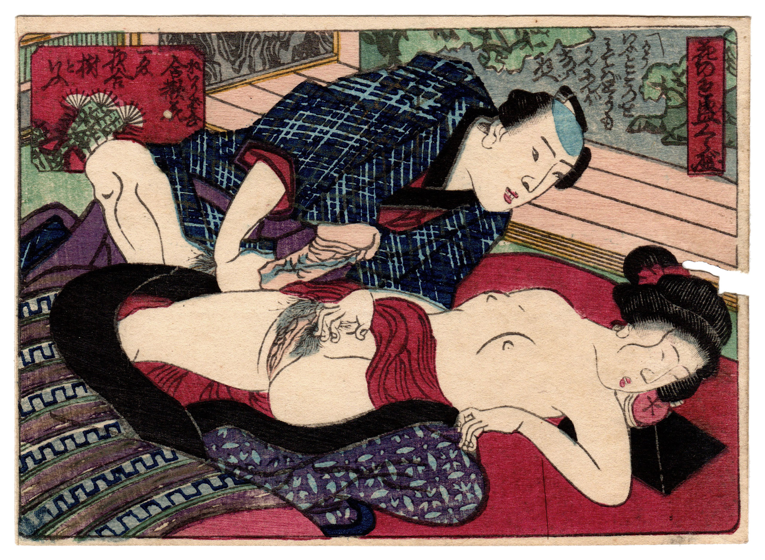 CONTEST OF FLOWERS AT THEIR MOST ATTRACTIVE: SILK FLOWER (Utagawa Kunisada)